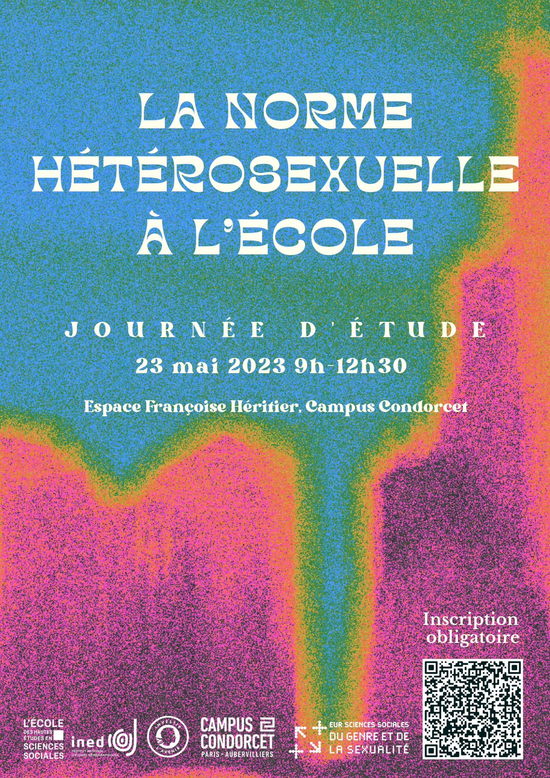 Lien vers le programme de la journée d'études La norme hétérosexuelle à l'école (PDF, 5,9 Mo)