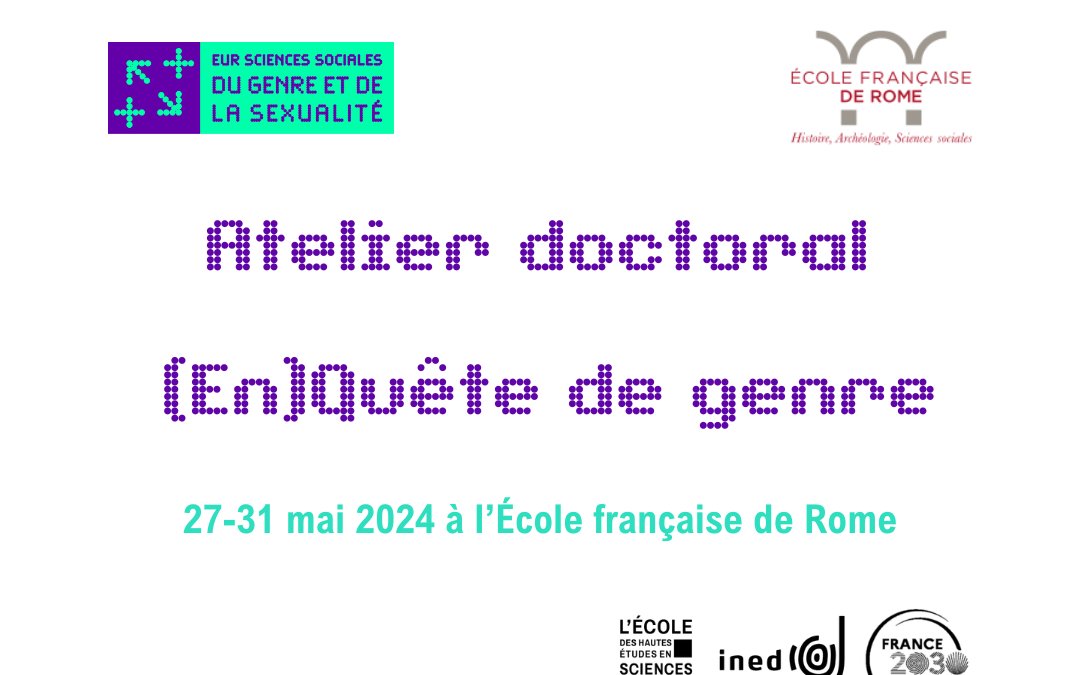 Atelier doctoral (En)Quête de genre – École française de Rome